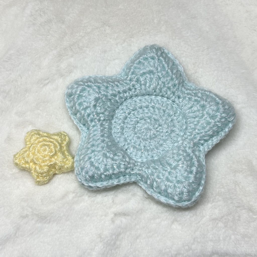 にじぱぺ 10cmぬいサイズ クッション付き☆きらきらお星様ベッド