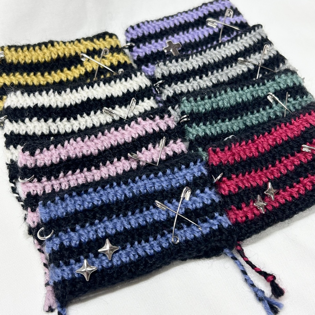 ☆新作☆ にじぱぺ 10cmぬいサイズ 帽子 ボーダー猫耳ニット帽