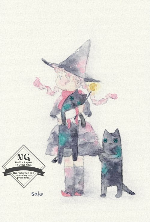 ドローイング原画 魔法使いの弟子シリーズ①②③④