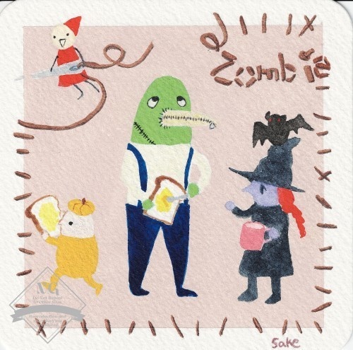 水彩原画 ゾンビ