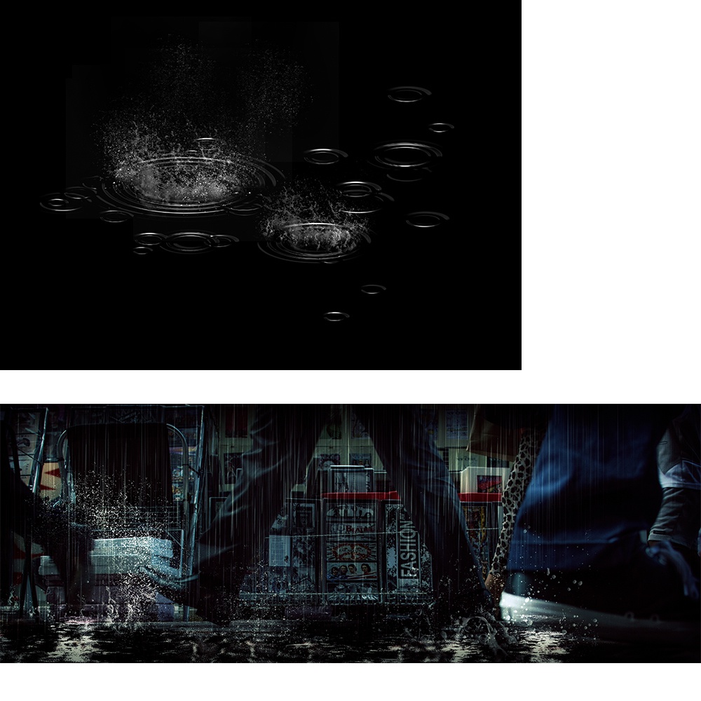 CLIP STUDIO PAINT ブラシ素材-【雨~Rain】