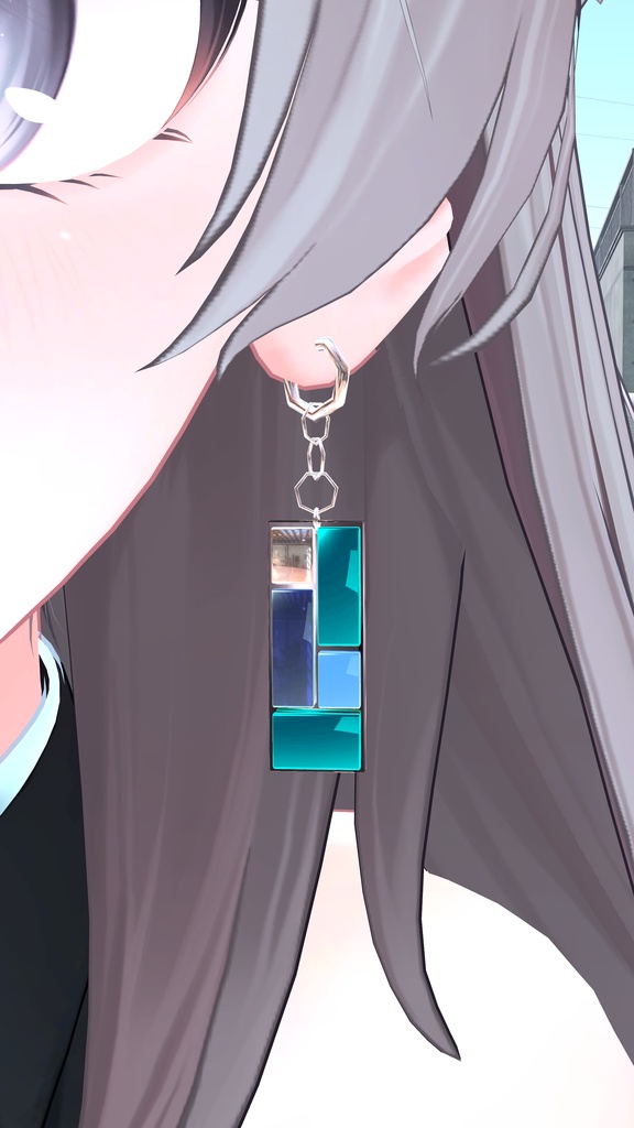 (無料!)タイル風イヤリング