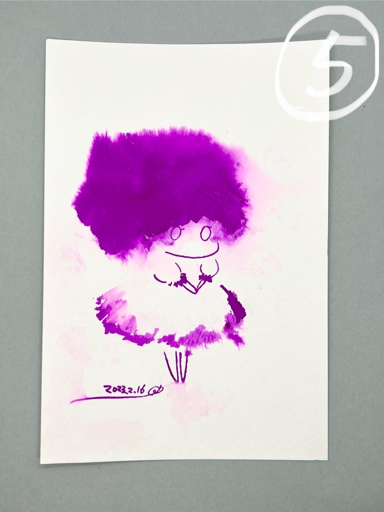 綿毛ちゃんドローイング原画