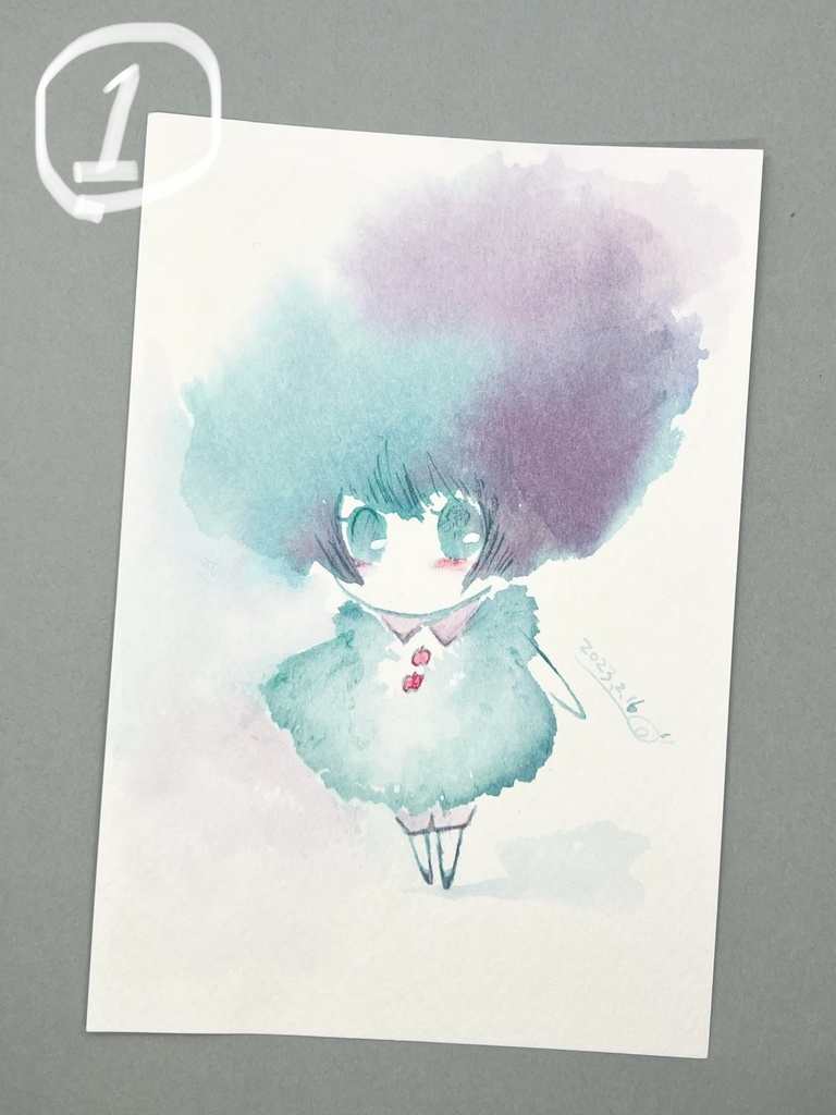綿毛ちゃんドローイング原画
