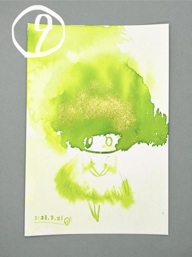 綿毛ちゃんドローイング原画