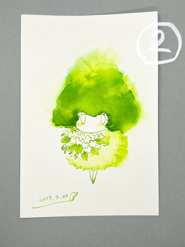 綿毛ちゃんドローイング原画