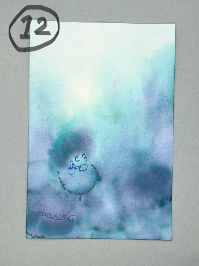 綿毛ちゃんドローイング原画