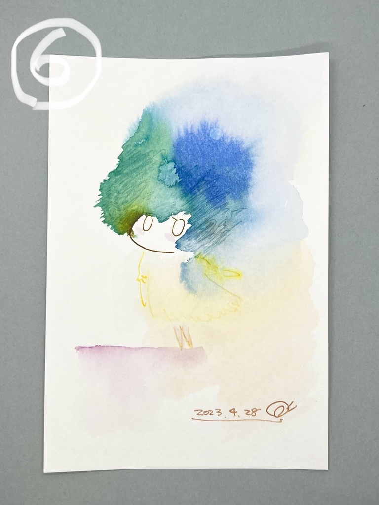 綿毛ちゃんドローイング原画