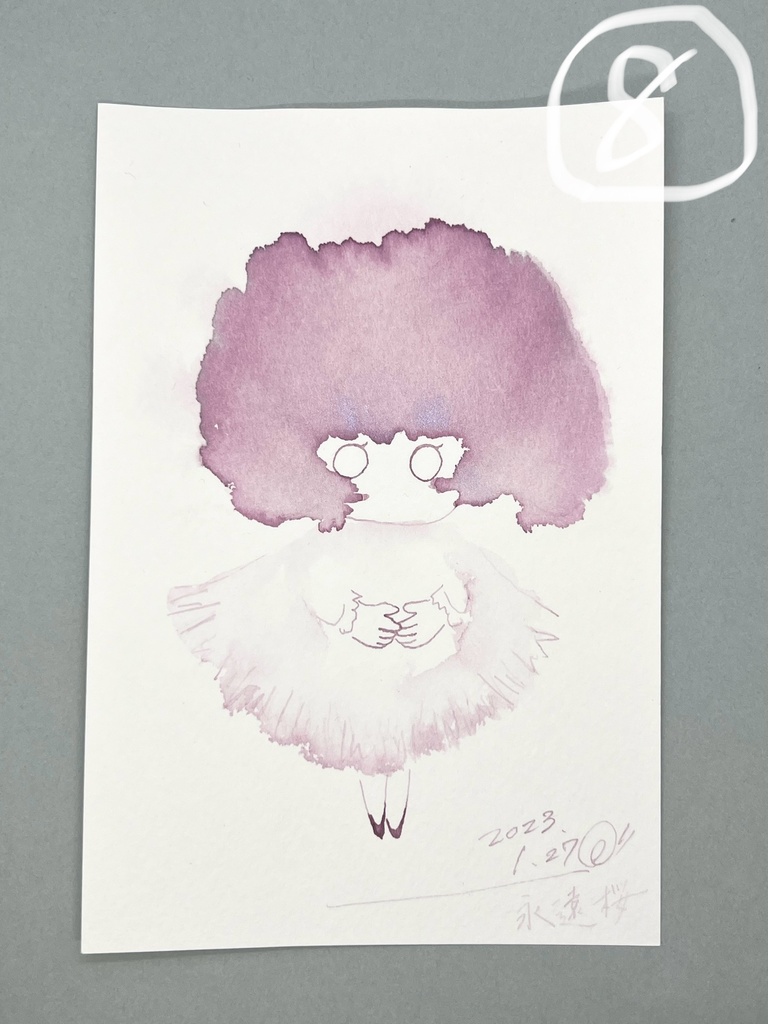 綿毛ちゃんドローイング原画