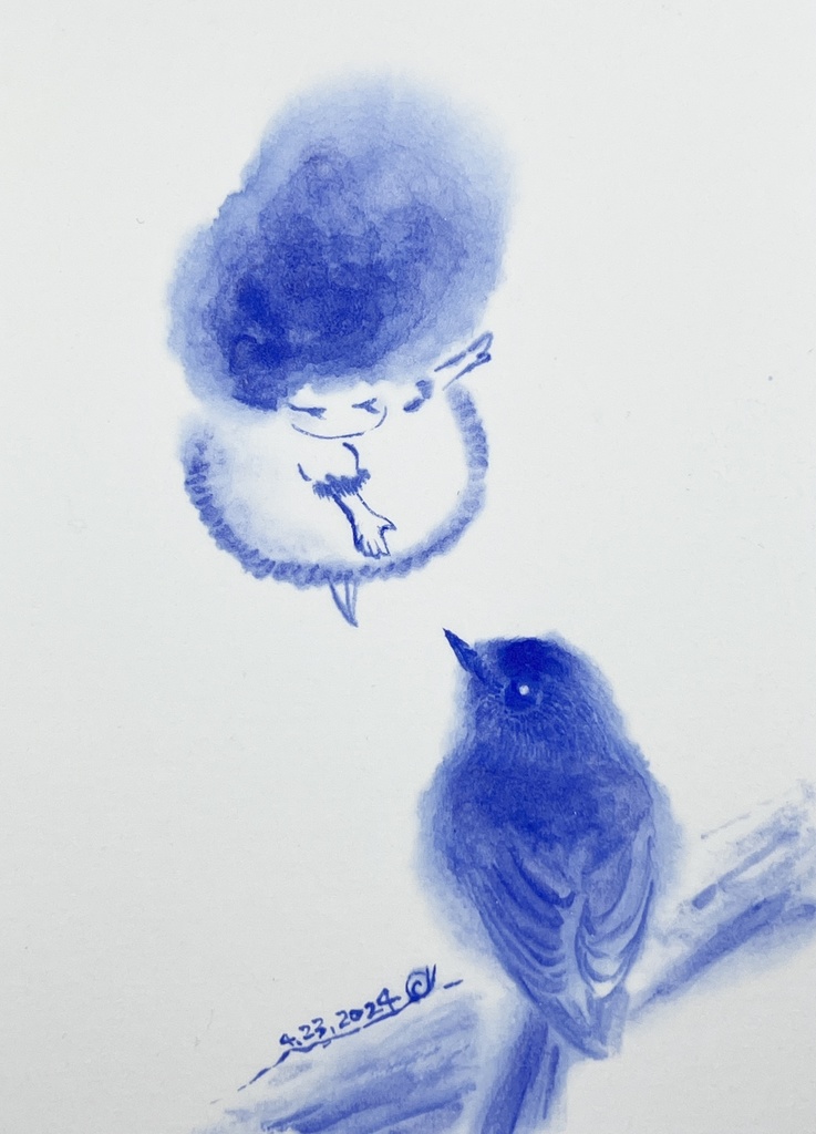 透明水彩ドローイング