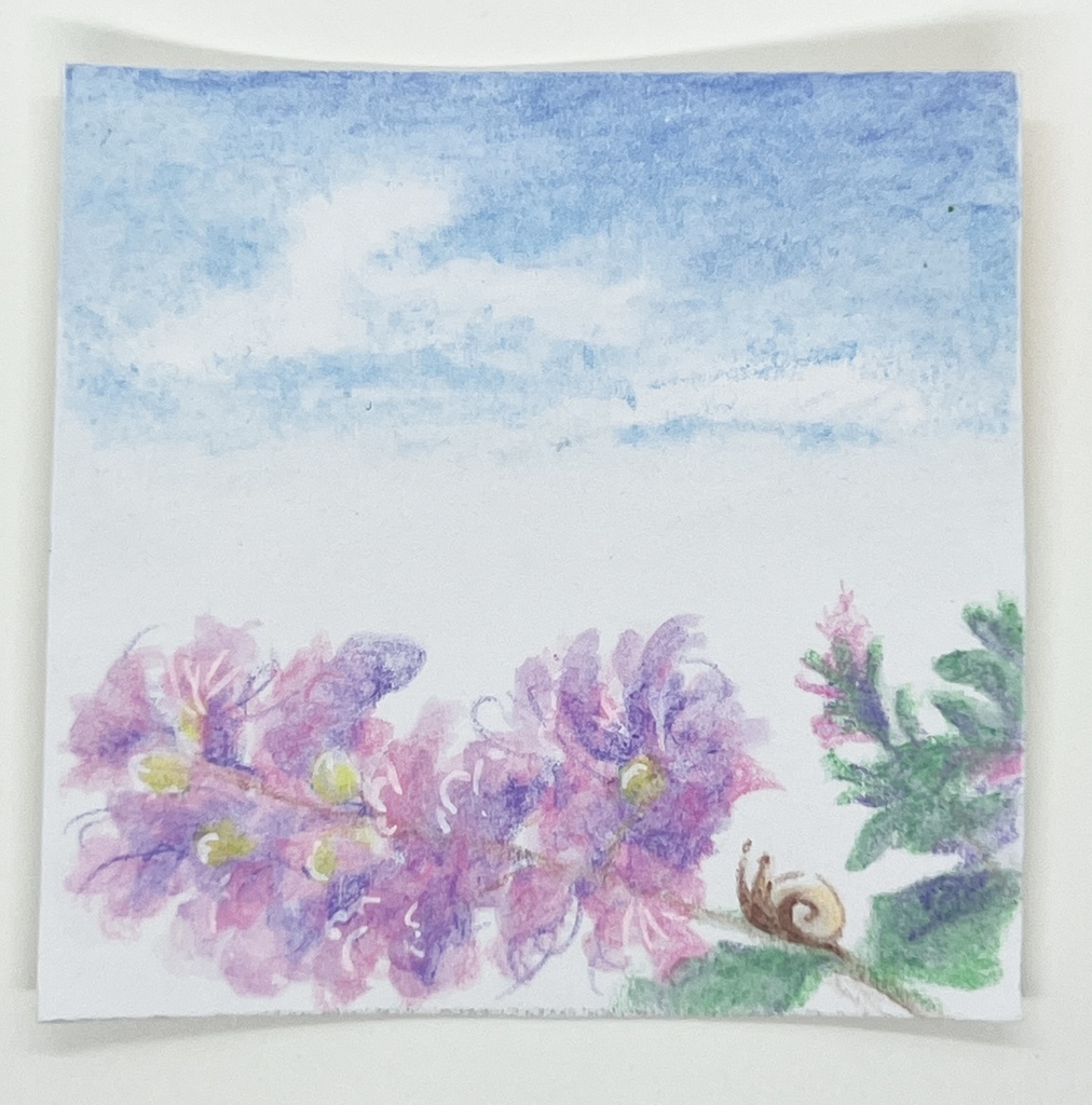 ちっちゃい原画「百日紅」