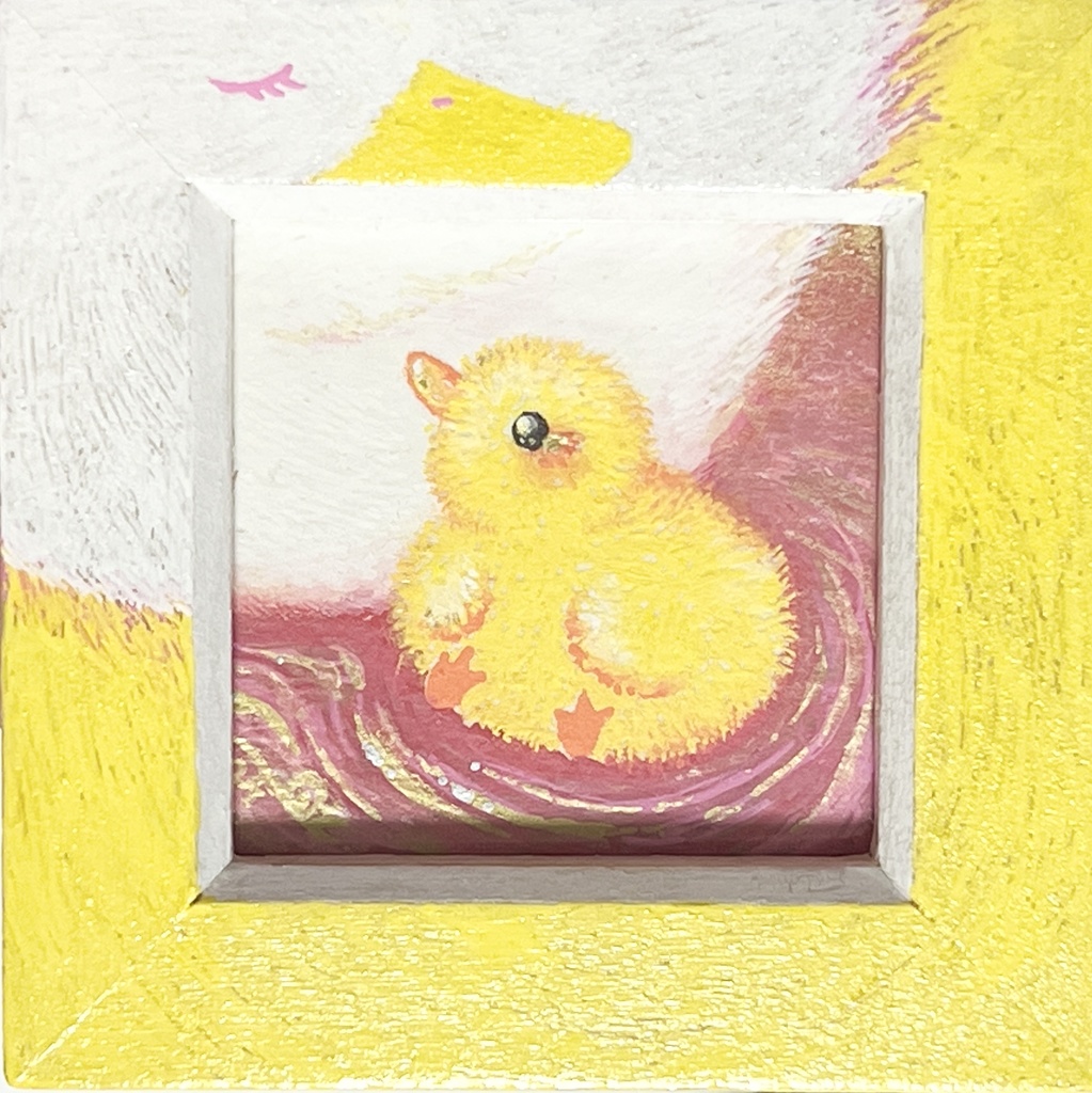 ミニ額原画「夕焼けの子」