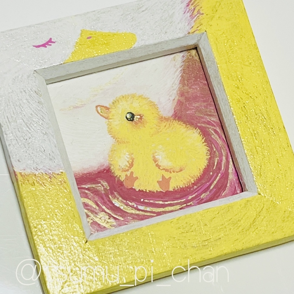 ミニ額原画「夕焼けの子」