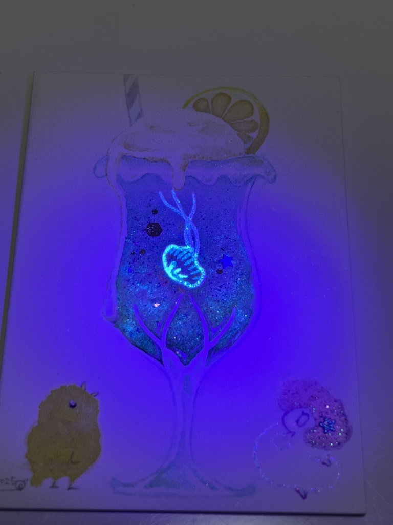 ATC原画「くらげクリームソーダ」