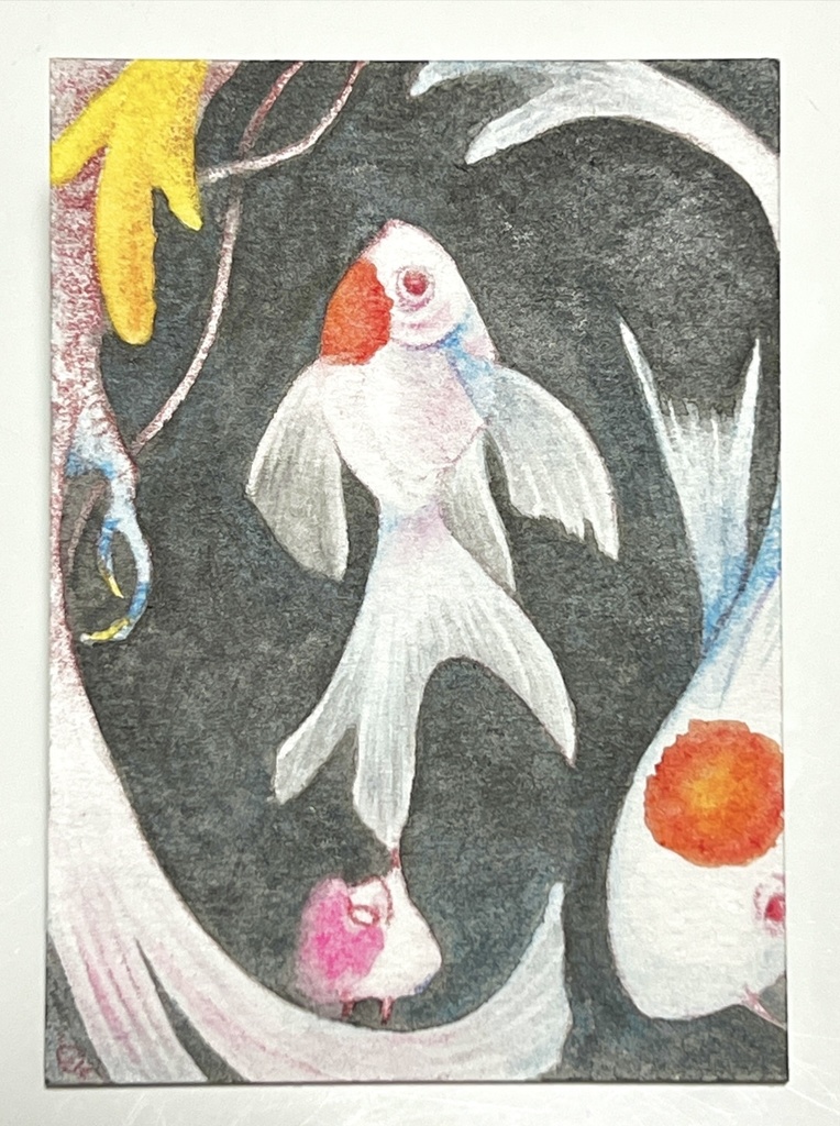 ATC原画「金魚は龍になる」