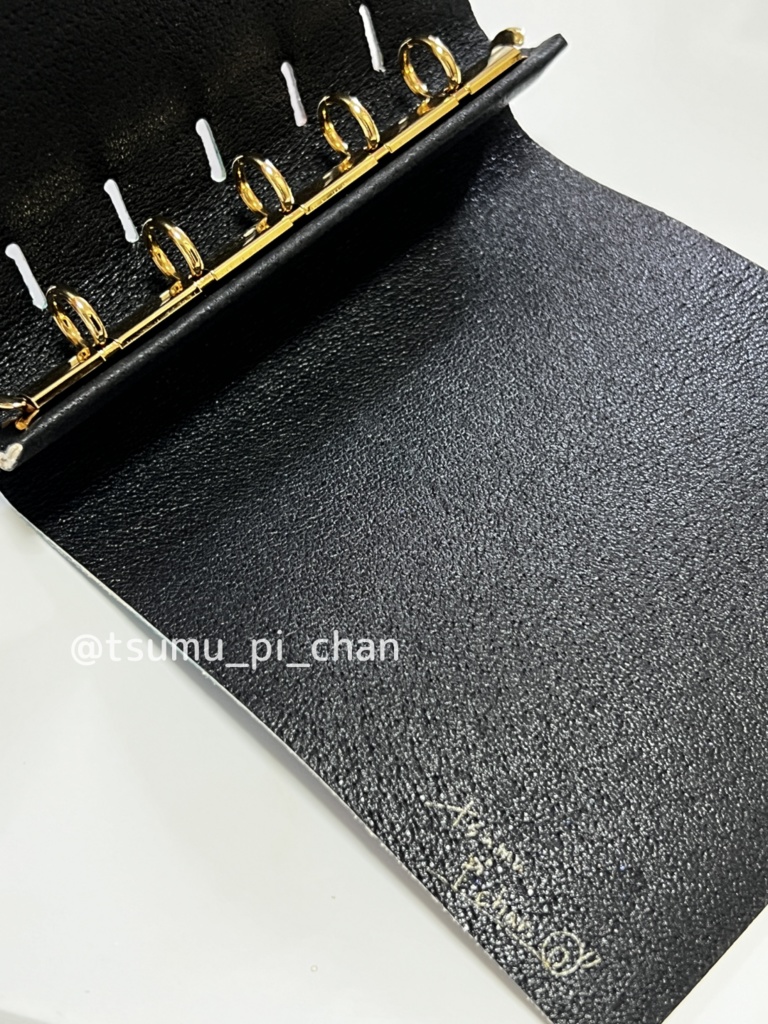 折り返せる手帳・M5スクエア「金の指輪」