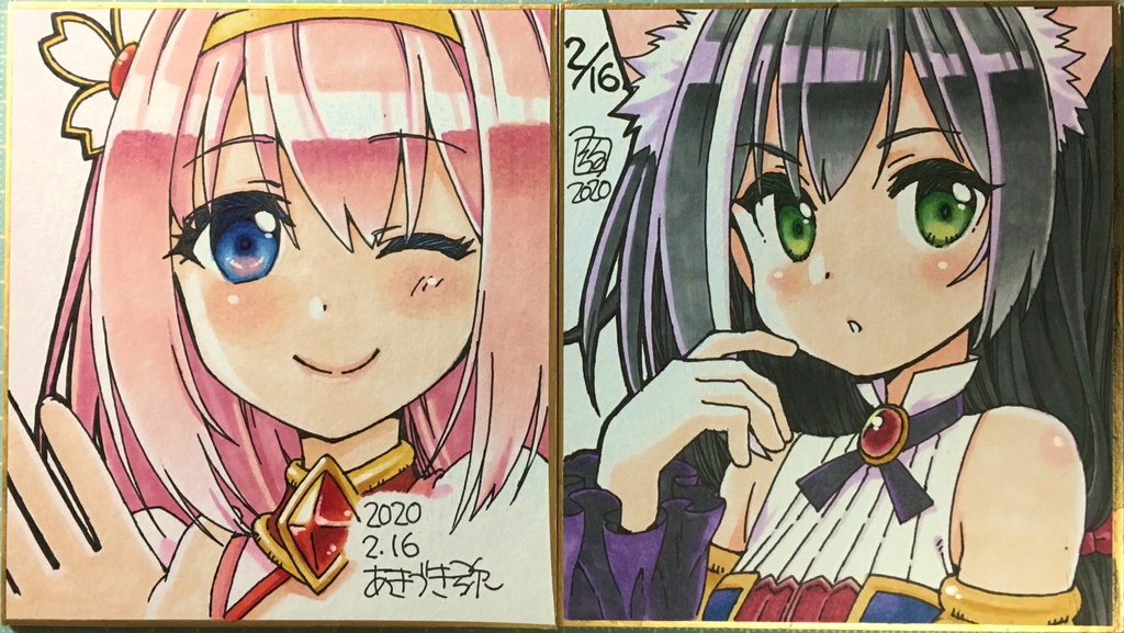 リクエストでちび色紙