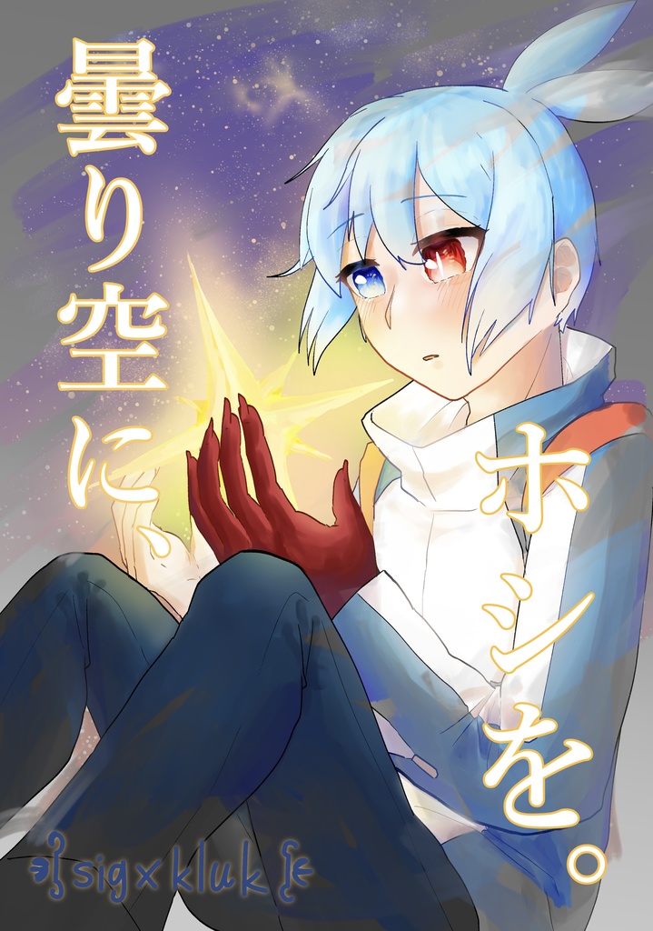 曇り空に、ホシを。