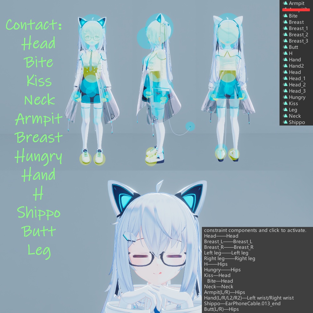 Touch Feedback System for Sapphy 撫でると表情が変わる!