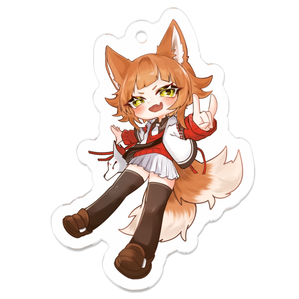 羽坂あかね アクリルキーホルダー デフォルトver.作画:宇依ケイト様