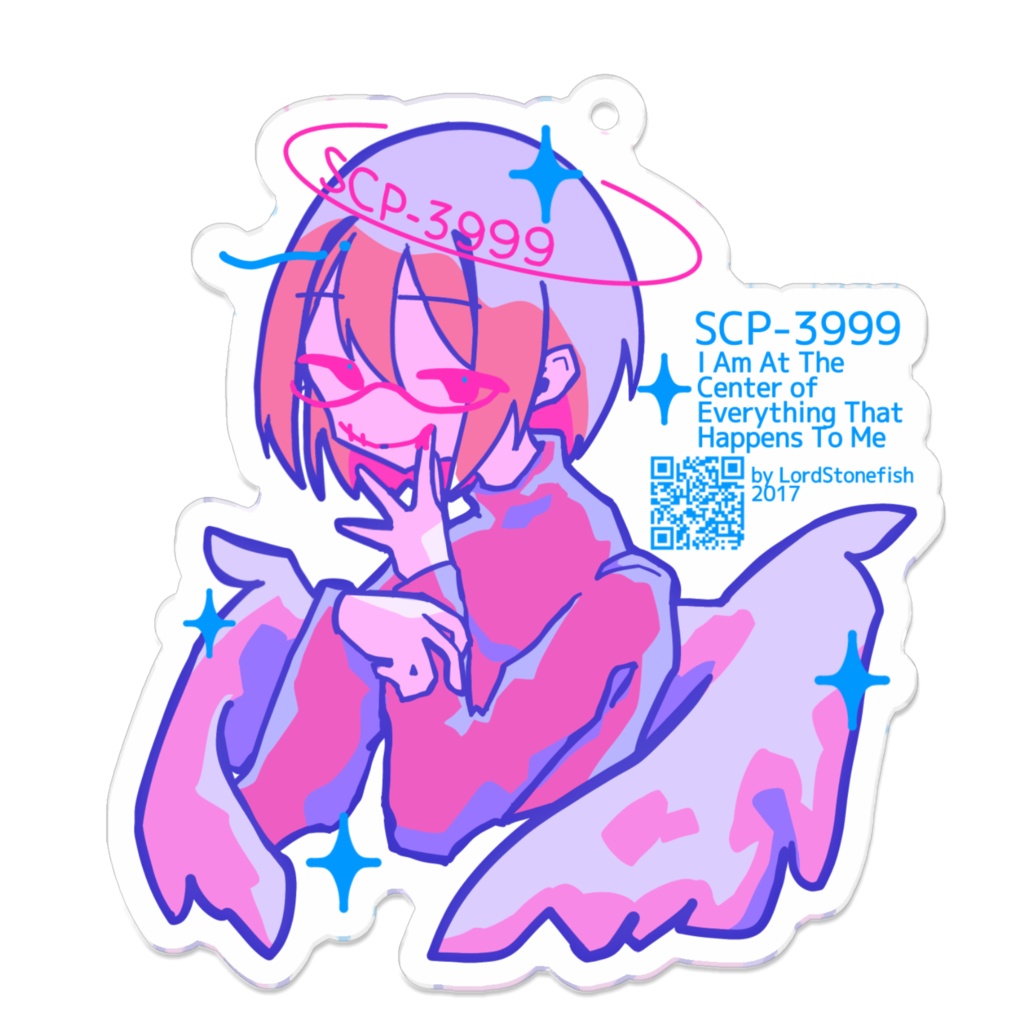 scp-3999(タローラン研究員)アクリルキーホルダー