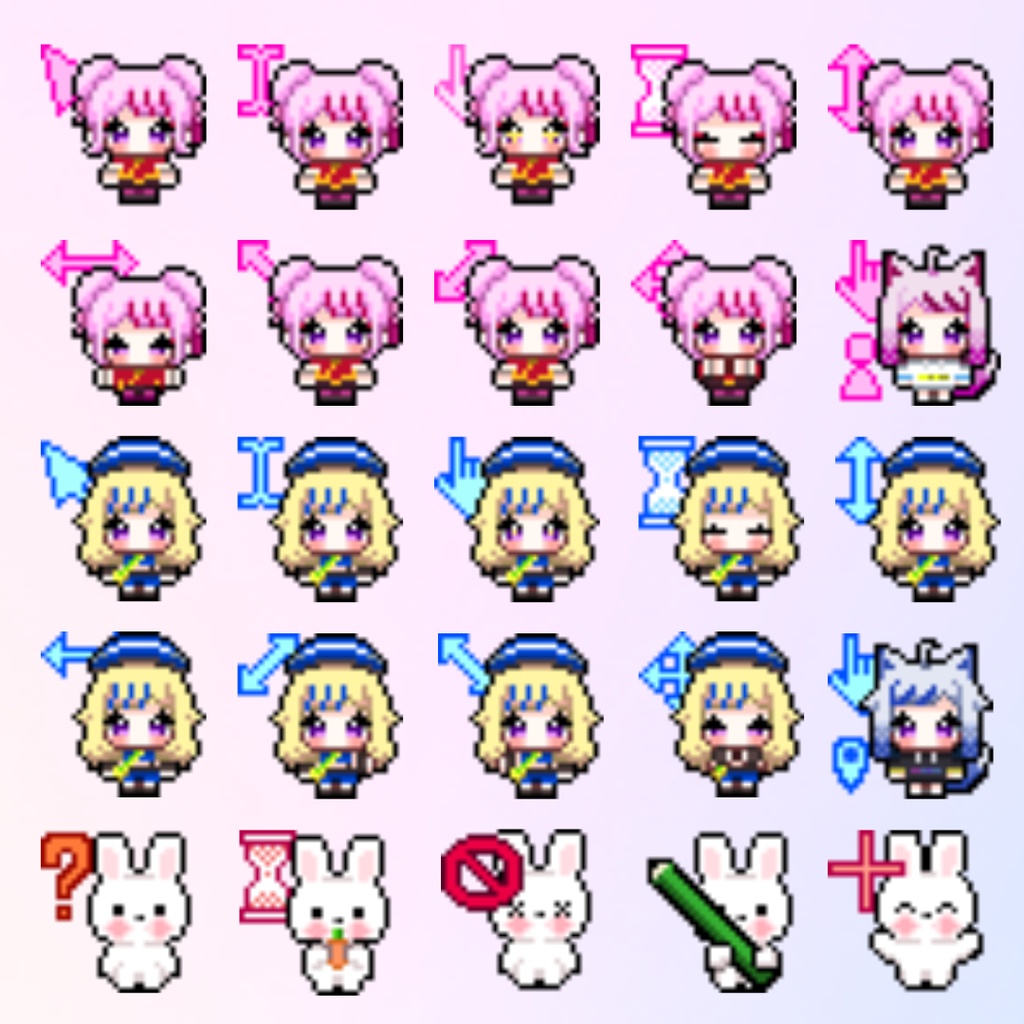 ヒメヒナマウスカーソル第１弾（ファンアート作品）