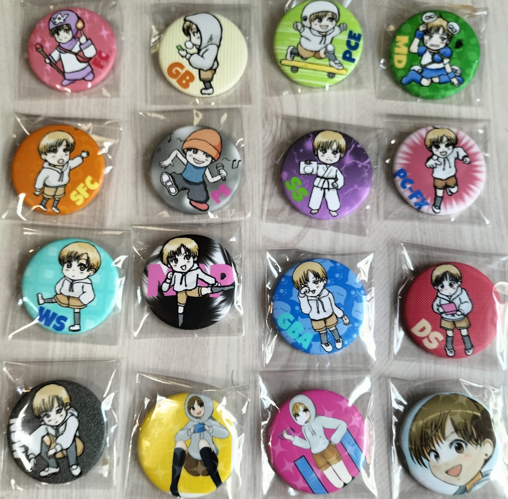 U(遊) 缶バッジ 全16種セット