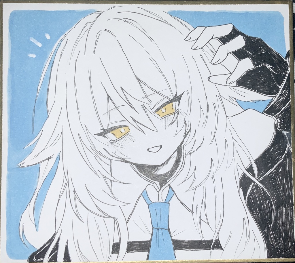 【直筆ﾐﾆ色紙】ルルネ❤︎デジタルイラスト付き