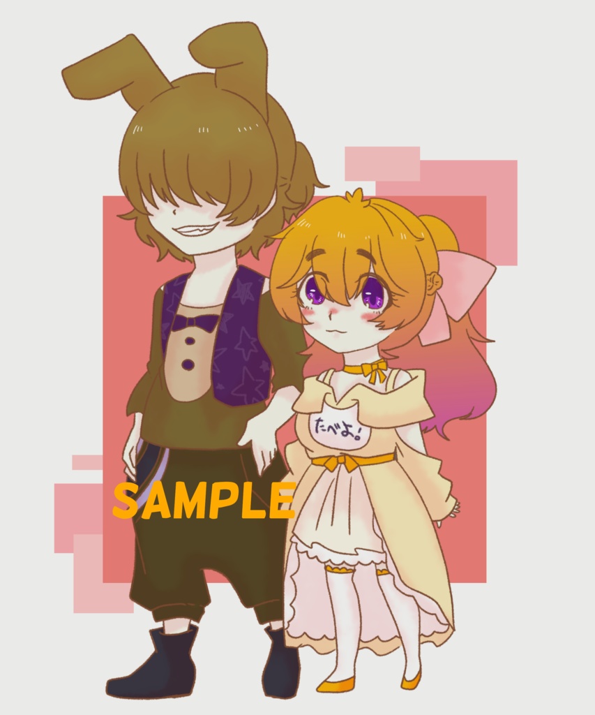 チカにこちゃんとスプリングボニーマンの缶バッチ