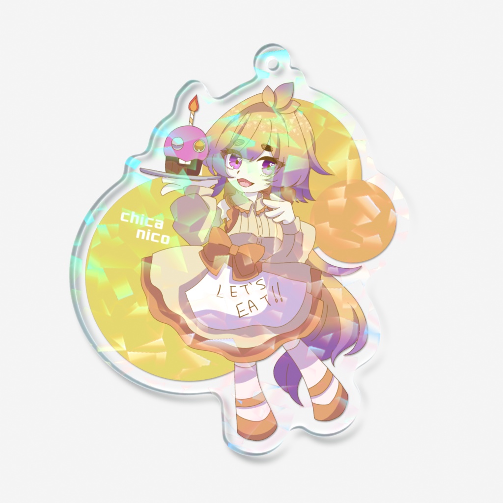 チカにこちゃん ホログラムアクリルキーホルダー