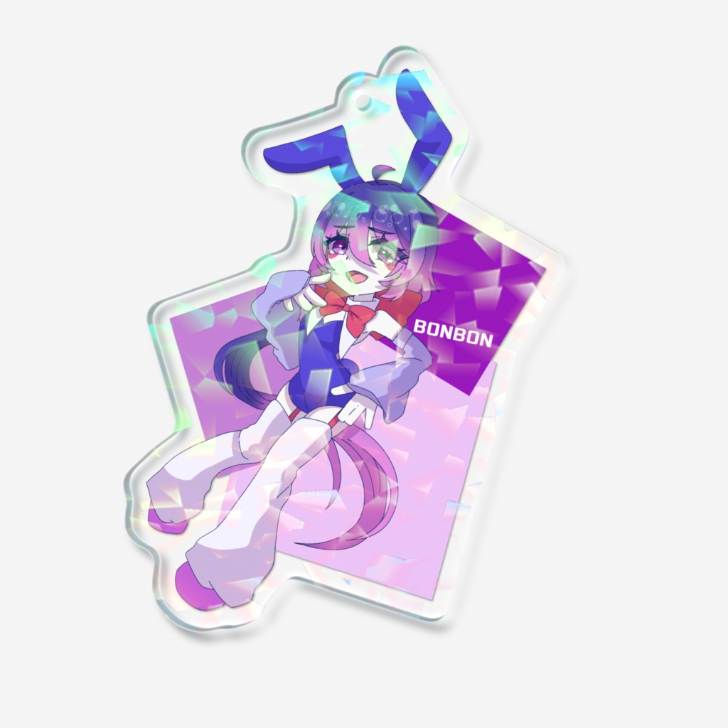 ボンボン ホログラムアクリルキーホルダー