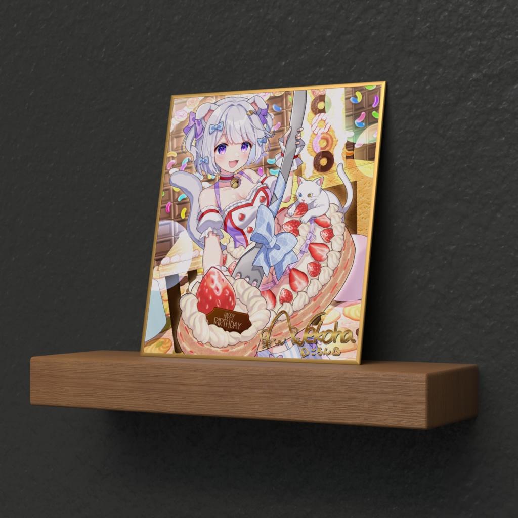 猫羽ころん誕生日記念ミニ色紙