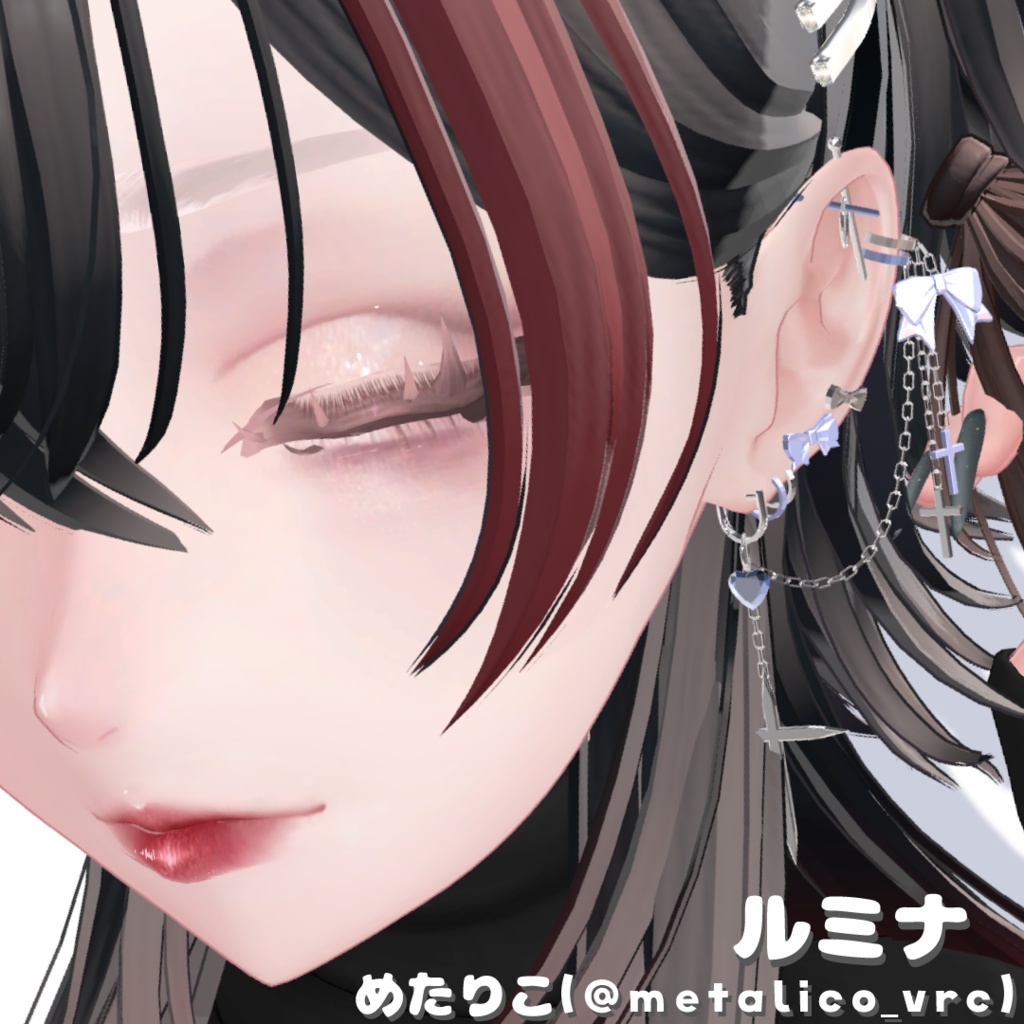 【11アバター対応】こあくまぴあす -Koakuma earring-