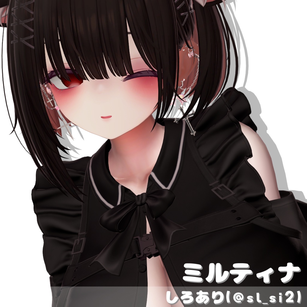 【11アバター対応】こあくまぴあす -Koakuma earring-