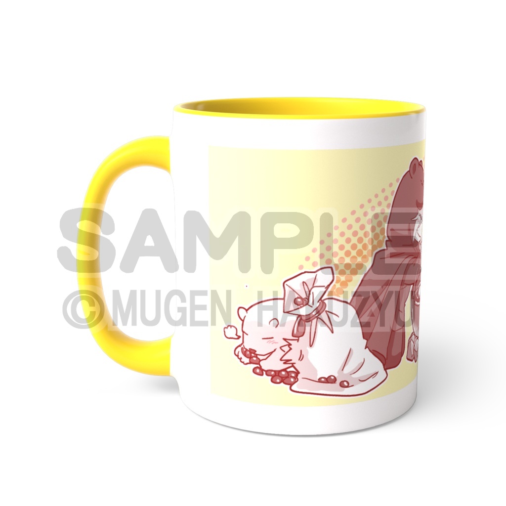 優と餅姫03クロとシロの甘雪 マグカップ