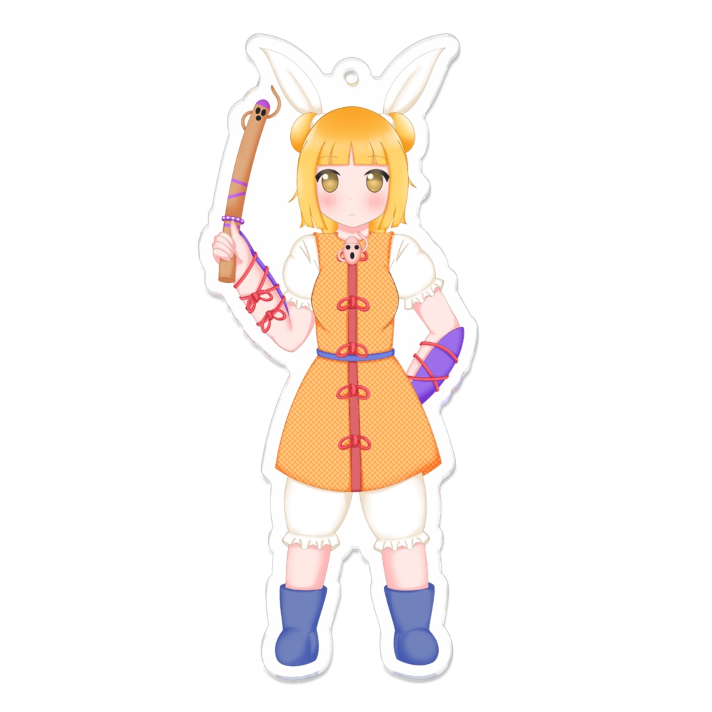 東方projectアクリルキーホルダー　杖刀偶磨弓