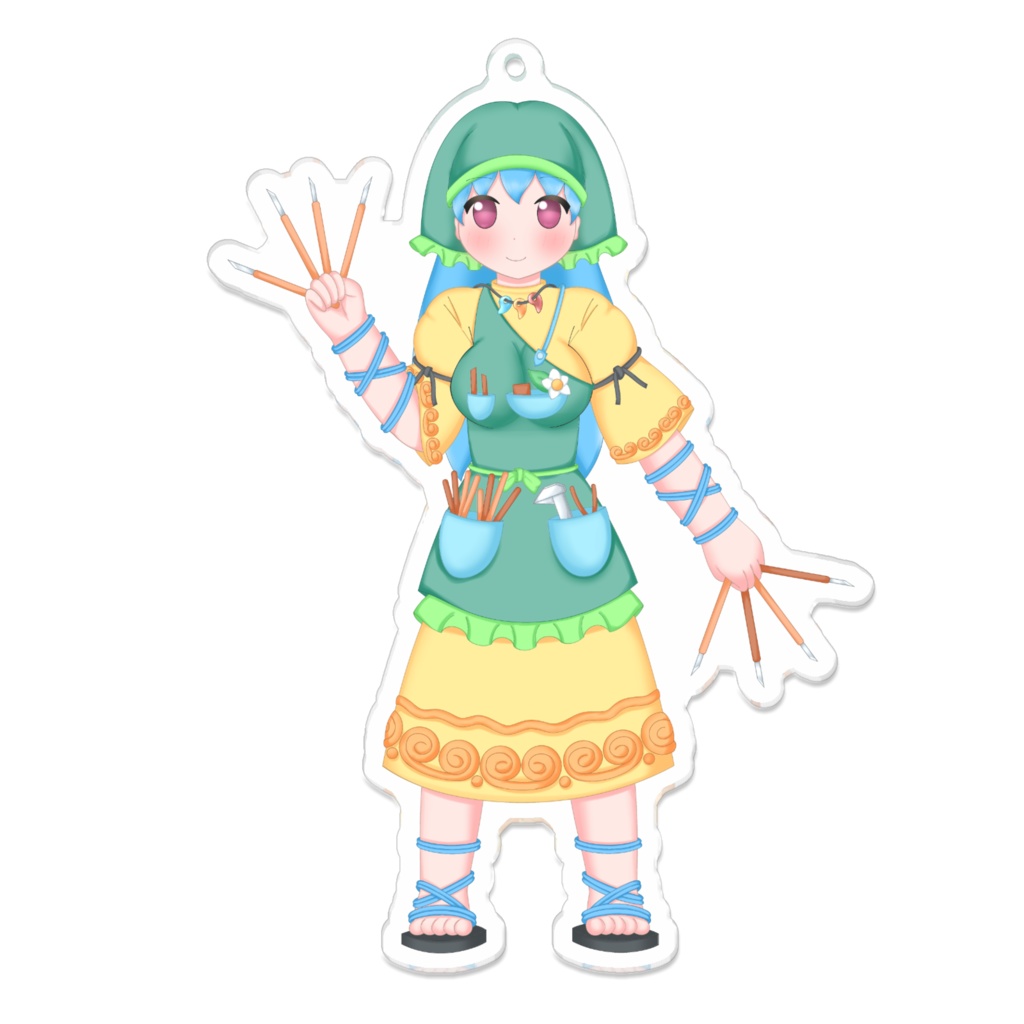 東方projectアクリルキーホルダー　埴安神袿姫