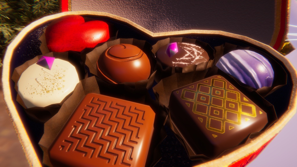 【MA対応】掴んで、食べる チョコレートボックス【おみくじ機能つき】