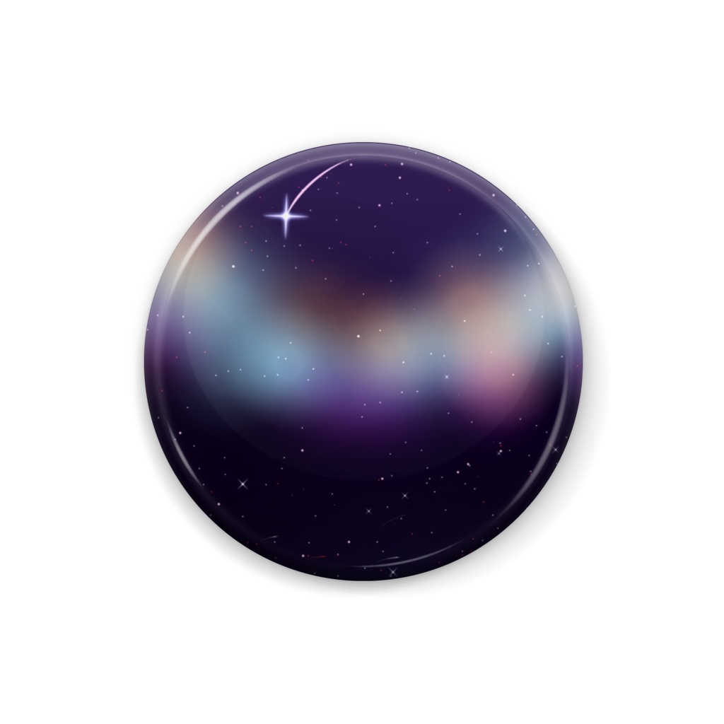 星空の缶バッジ