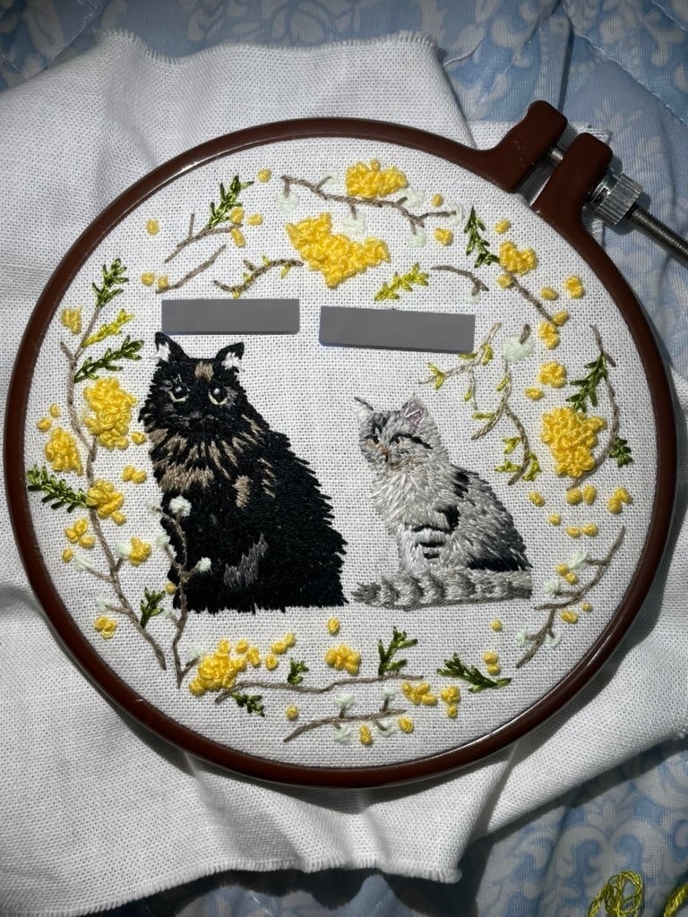 丸型飾り用刺繍