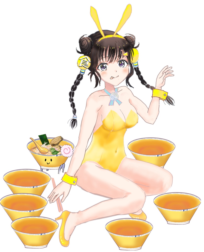 都三代らみょん バニー コースター黄色