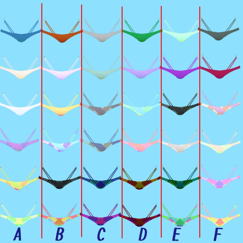 VRoid 女性向けスイムウェア2022 テクスチャセット