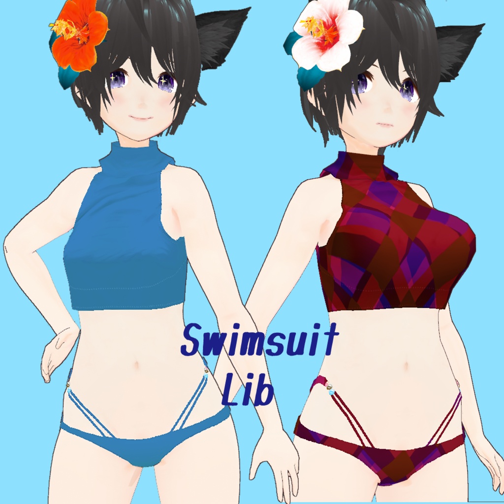 VRoid 女性向けスイムウェア2022 テクスチャセット
