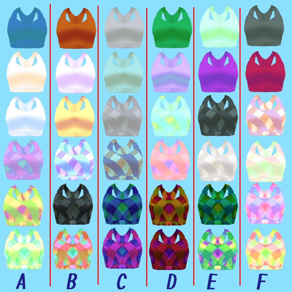 VRoid 女性向けスイムウェア2022 テクスチャセット