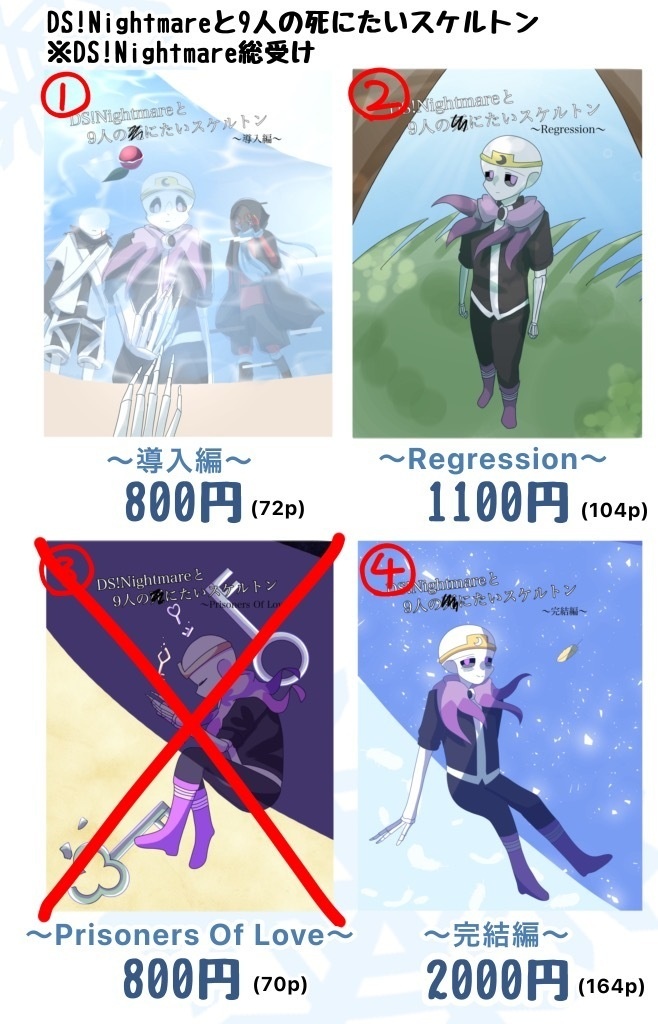 DS!Nightmareと9人の死にたいスケルトン  1、2、4話目セット