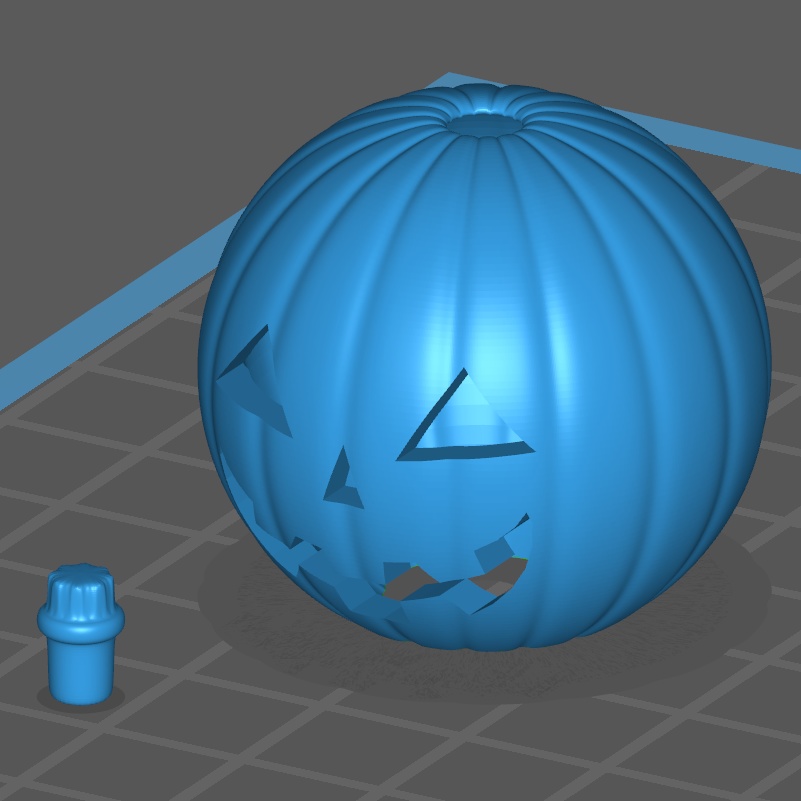 ハロウィンかぼちゃ(3Dプリント用Stlデータ)