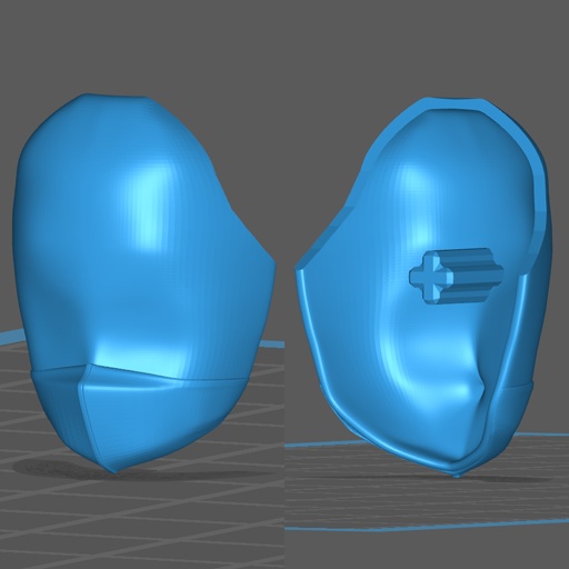 【無料】30MS用フェイスマスク2(3Dプリント用stlデータ)