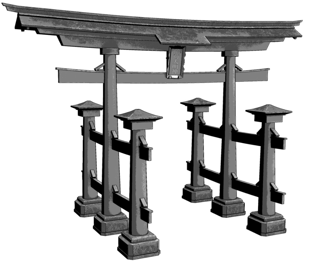 【3Dモデル】大鳥居/Torii