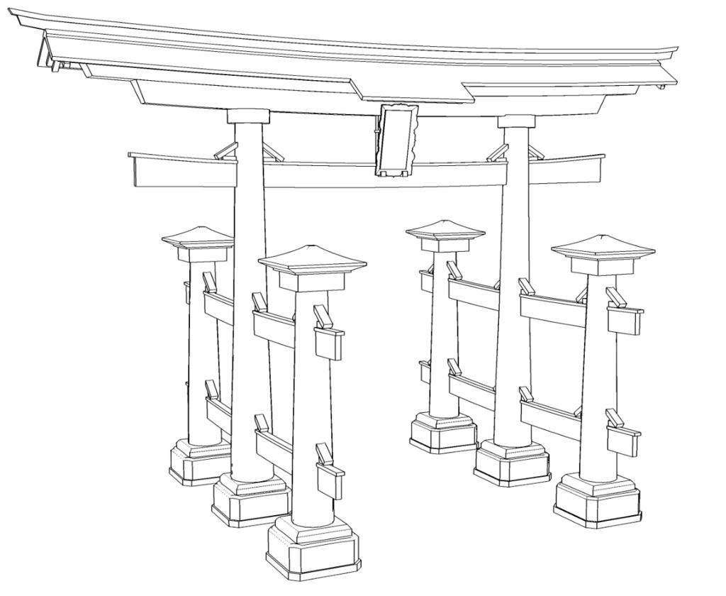 【3Dモデル】大鳥居/Torii