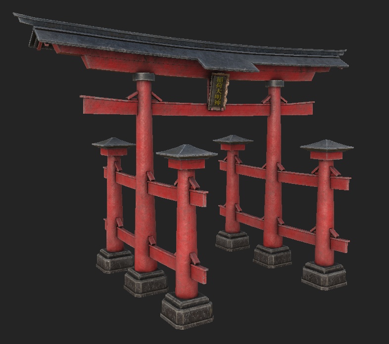 【3Dモデル】大鳥居/Torii
